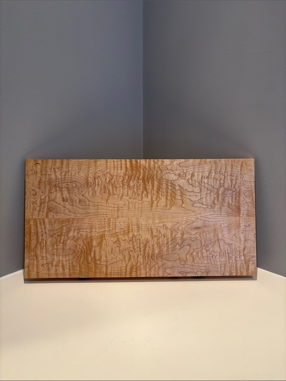 Bookmatched curly maple serving tray